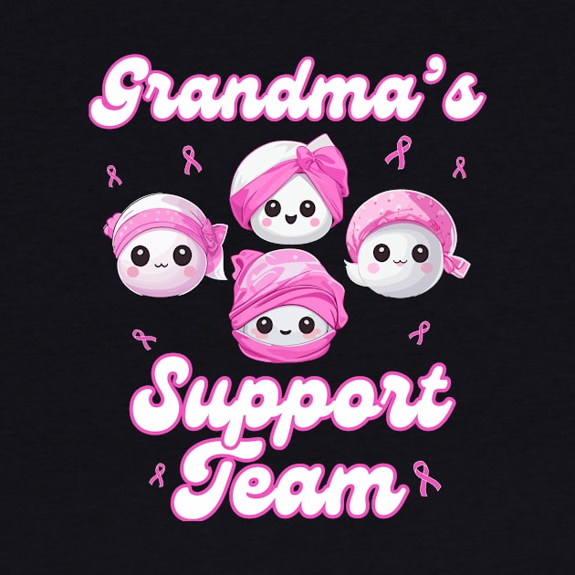 Grandma’s Support Team Breast Cancer Awareness Women Survivors by AimArtStudio